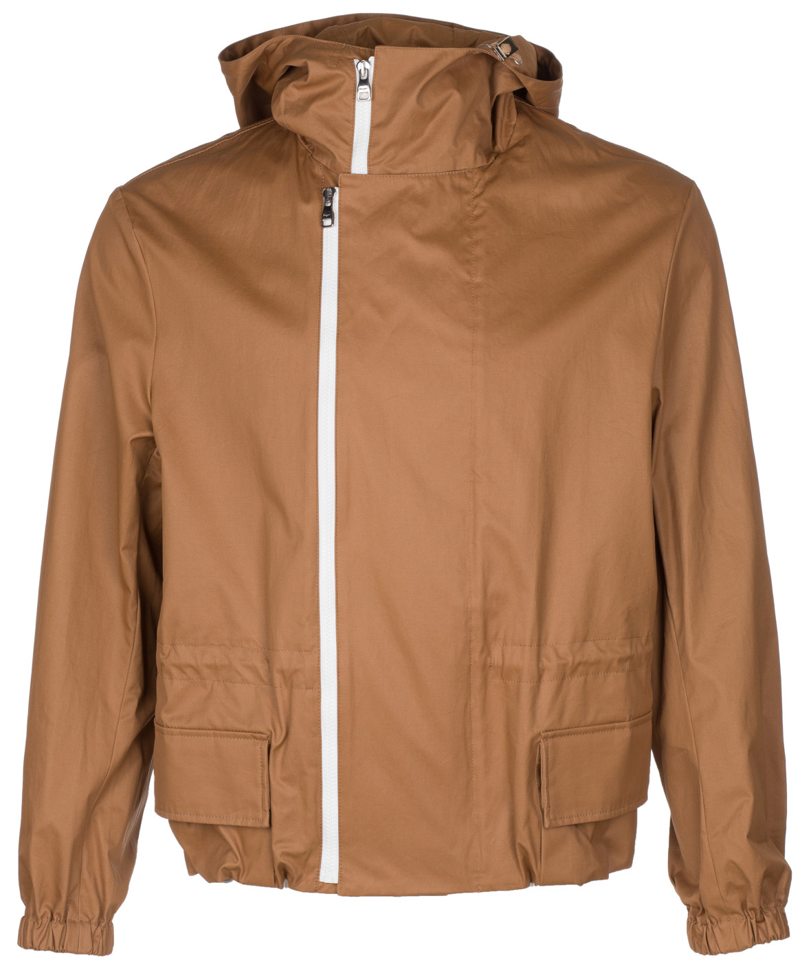 woocommerce-673321-2209615.cloudwaysapps.com-salvatore-ferragamo-mens-brown-zip-up-short-rubber-waxed-hooded-raincoat-jacket