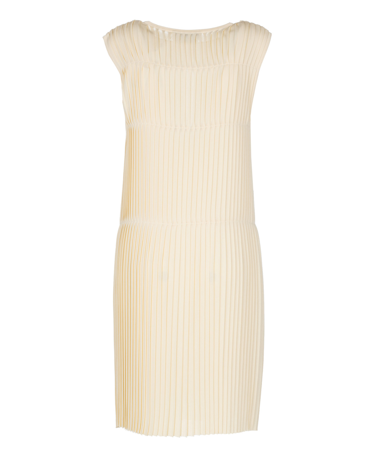 www.couturepoint.com-salvatore-ferragamo-womens-beige-sleeveless-pleated-dress