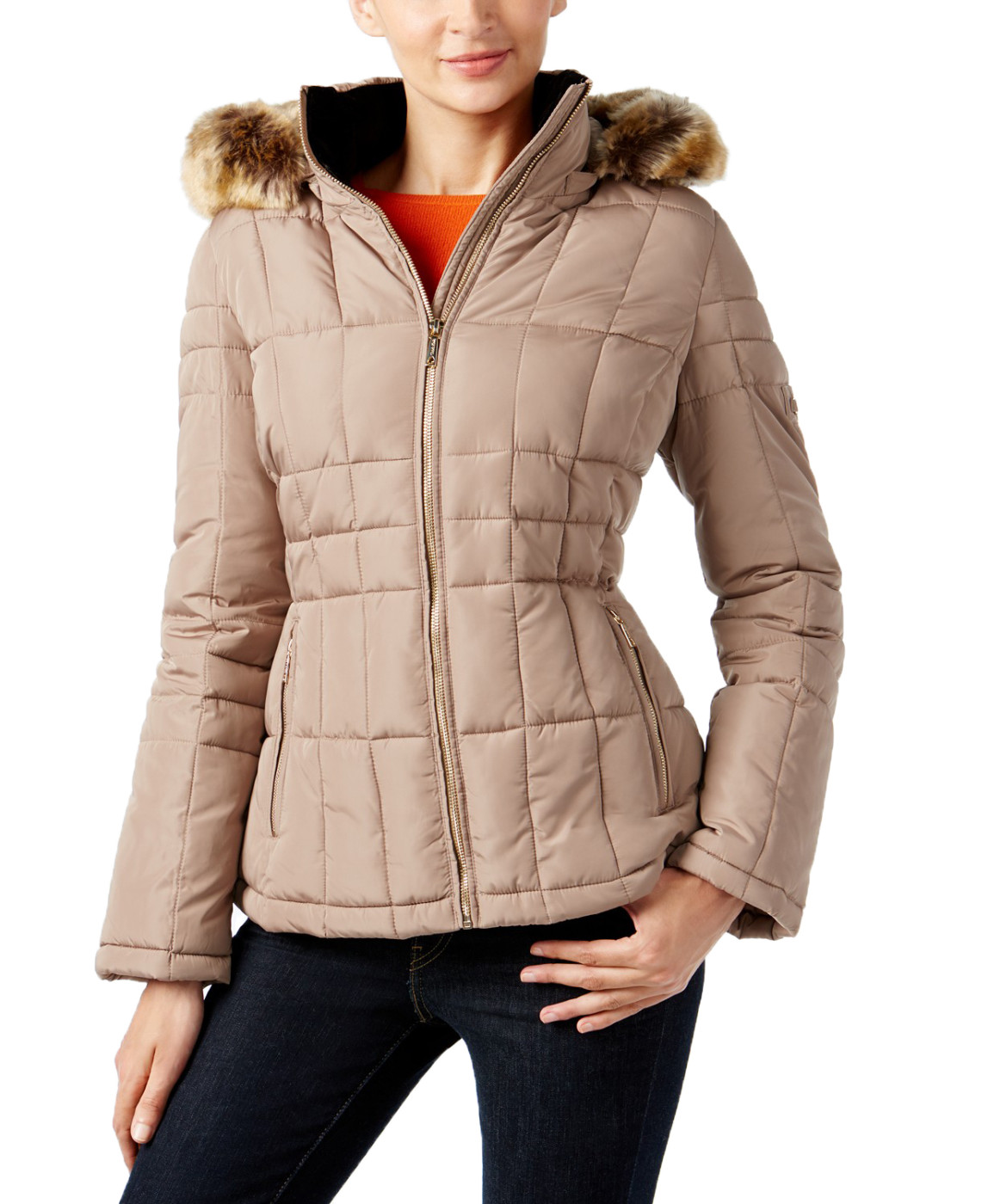 Luminance diary Pilfer Calvin Klein Women Faux-Fur-Trim Cold Weather Quilted Coat Jacket –  COUTUREPOINT