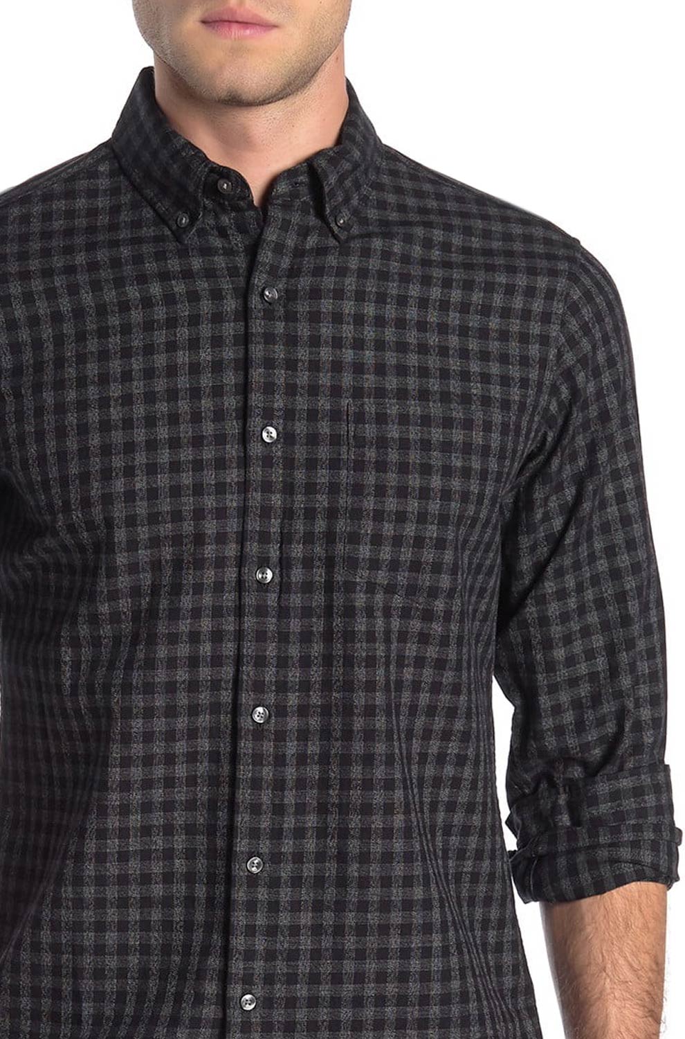 woocommerce-673321-2209615.cloudwaysapps.com-michael-kors-mens-black-checked-slim-fit-long-sleeves-button-down-shirt