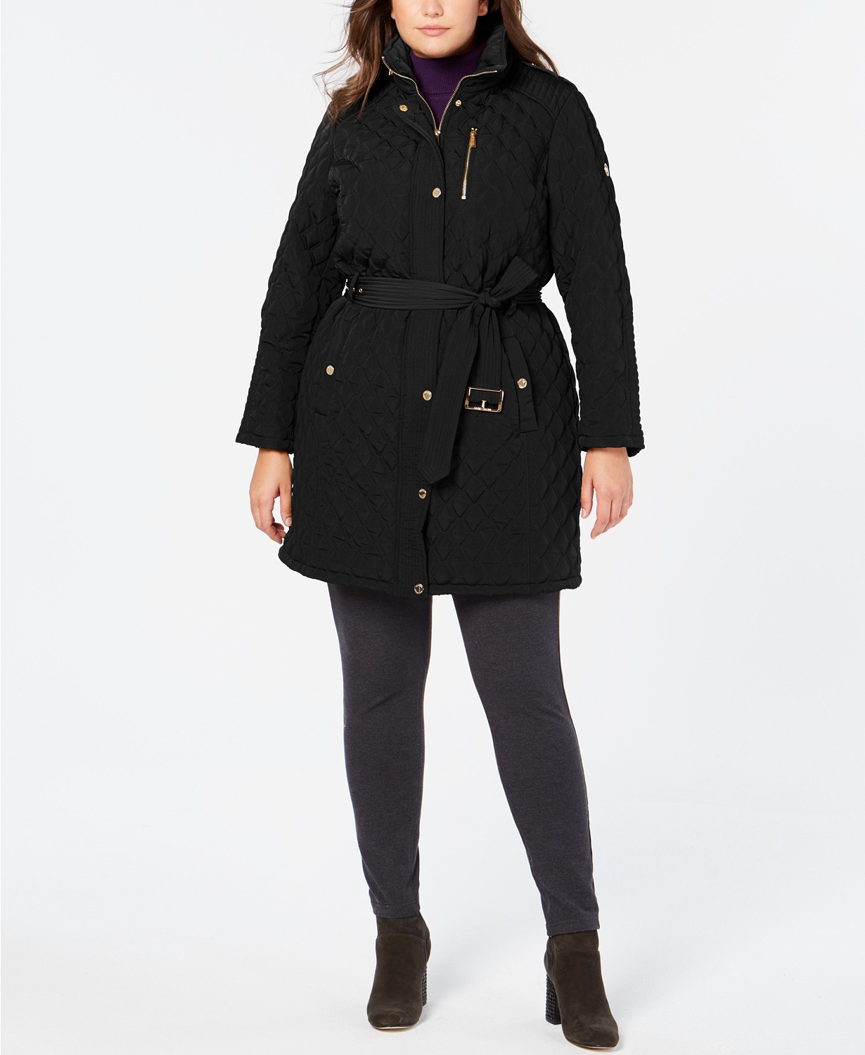 www.couturepoint.com-michael-michael-kors-womens-black-plus-size-hooded-belted-jacket-coat