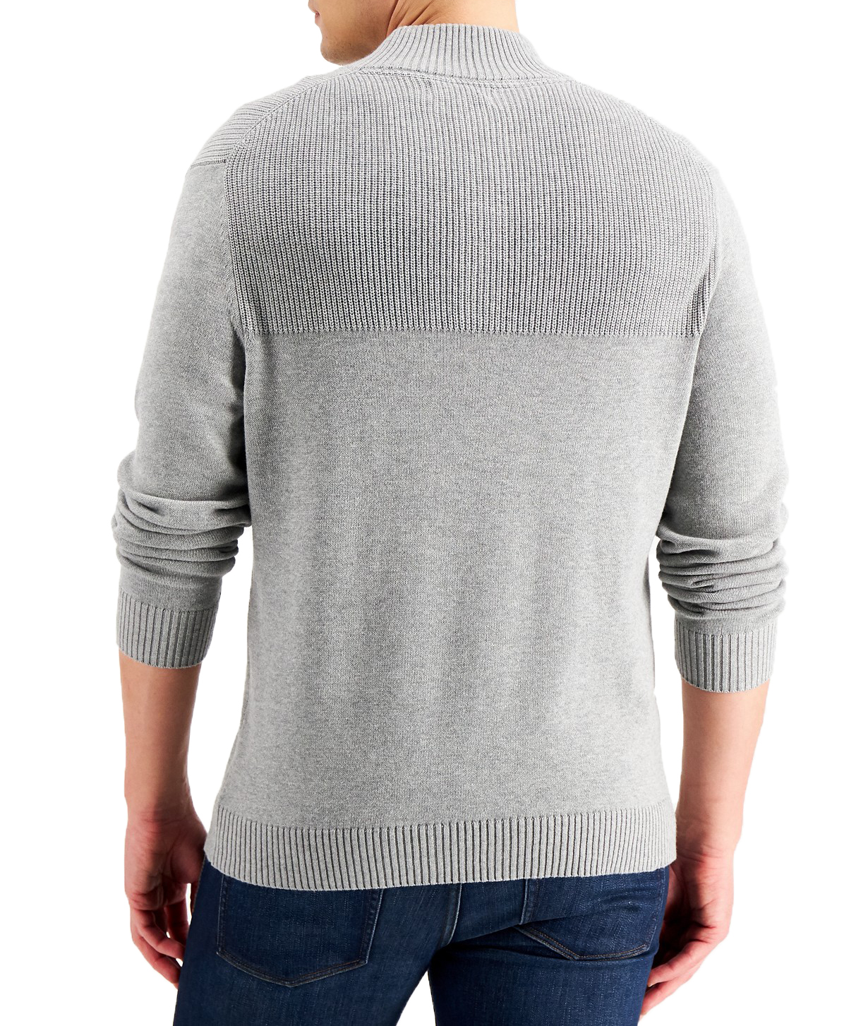 Club Room Men's Grey Ribbed Four Button Sweater – COUTUREPOINT