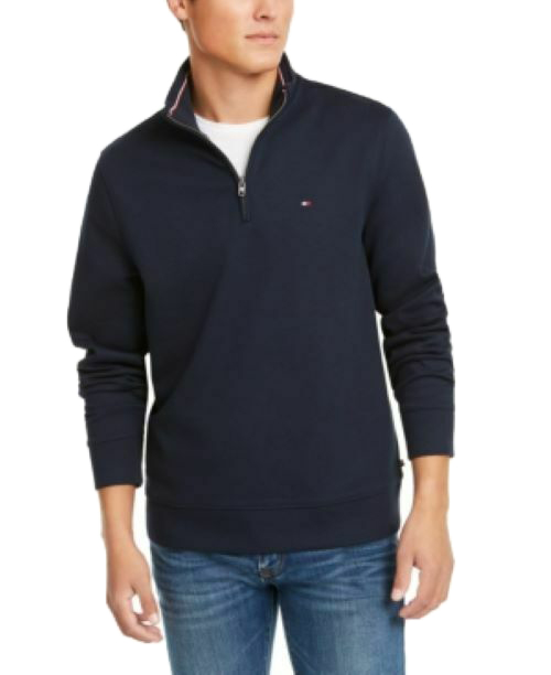 woocommerce-673321-2209615.cloudwaysapps.com-tommy-hilfiger-mens-blue-french-rib-quarter-zip-pullover-sweater