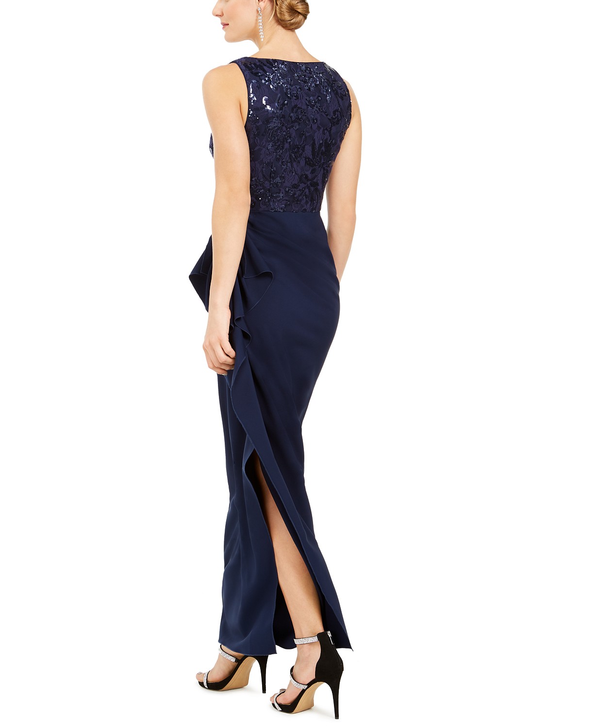woocommerce-673321-2209615.cloudwaysapps.com-vince-camuto-womens-navy-side-ruched-v-neck-gown-dress