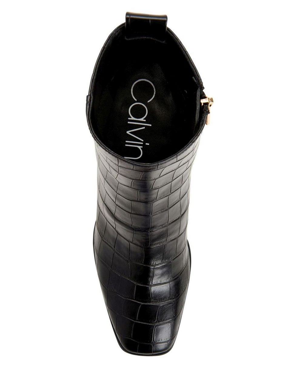 www.couturepoint.com-calvin-klein-womens-black-crocodile-emboss-deni-booties