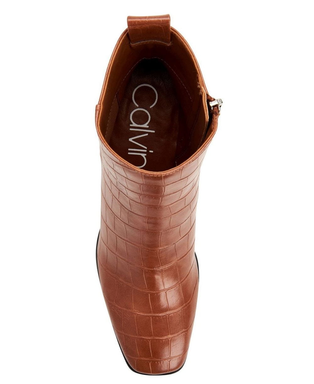 www.couturepoint.com-calvin-klein-womens-brown-crocodile-emboss-deni-booties