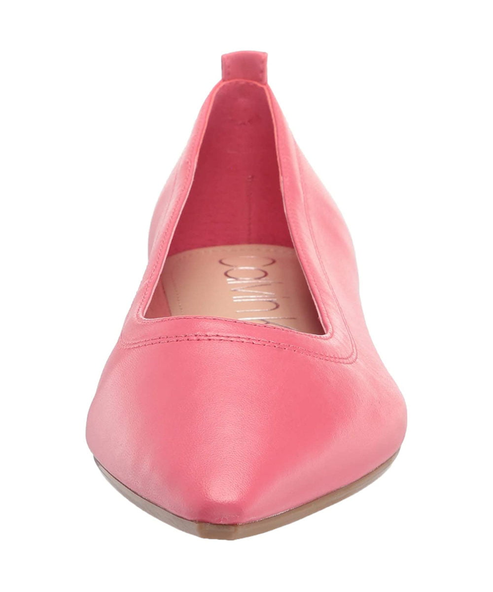 www.couturepoint.com-calvin-klein-womens-pink-leather-raya-dressy-ballet-flats