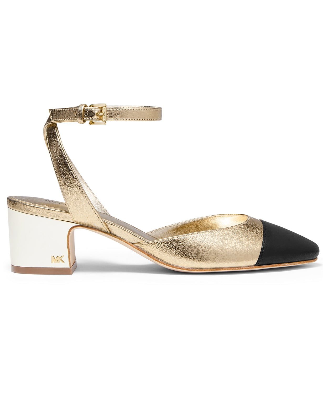 www.couturepoint.com-michael-michael-kors-womens-gold-leather-brie-ankle-strap-pumps