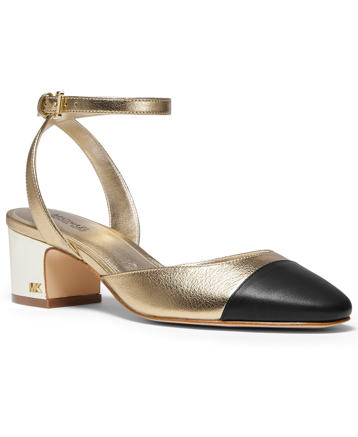 www.couturepoint.com-michael-michael-kors-womens-gold-leather-brie-ankle-strap-pumps