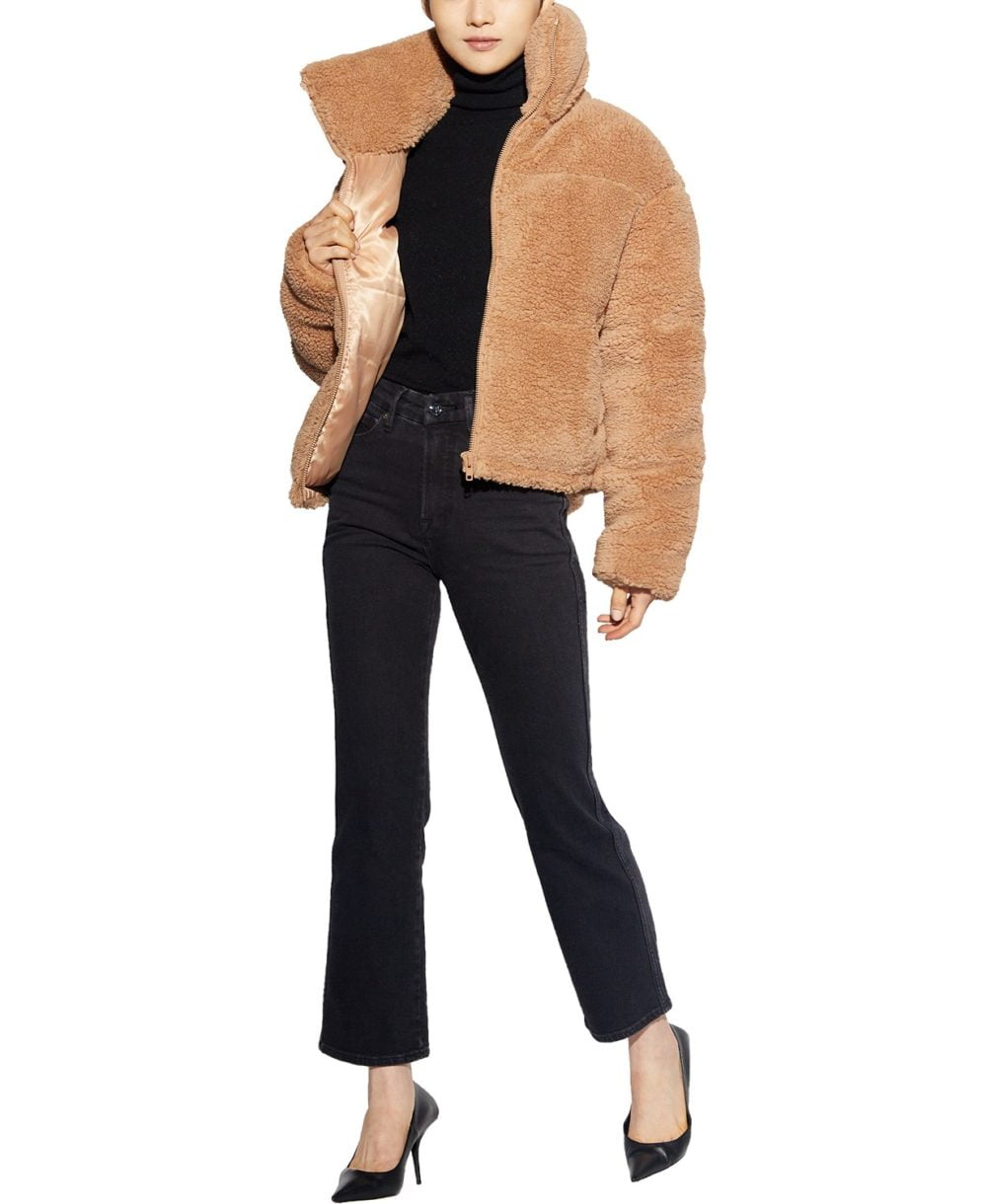 www.couturepoint.com-apparis-womens-brown-faux-sherpa-puffer-teddy-coat