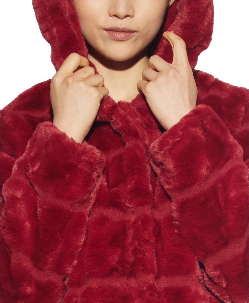 www.couturepoint.com-apparis-womens-red-faux-fur-jill-hooded-coat