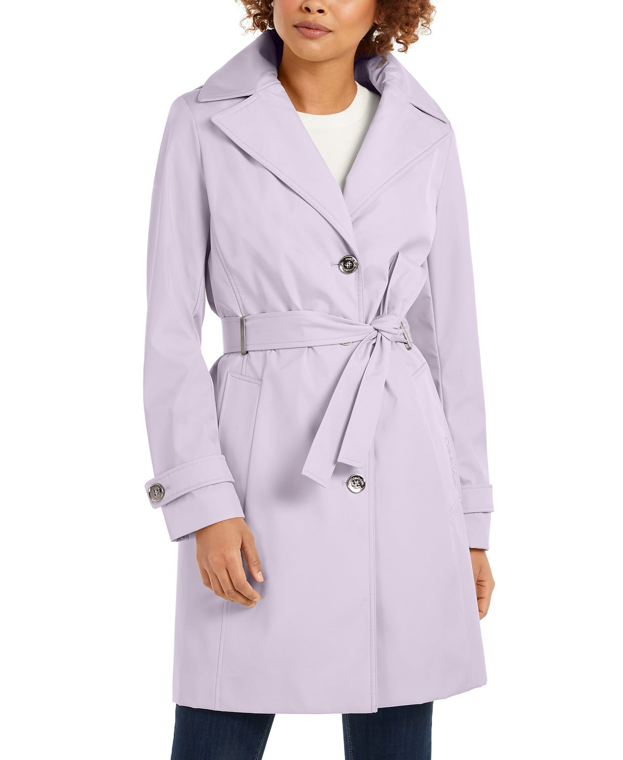 www.couturepoint.com-calvin-klein-womens-petite-lavender-belted-hooded-water-resistant-trench-coat