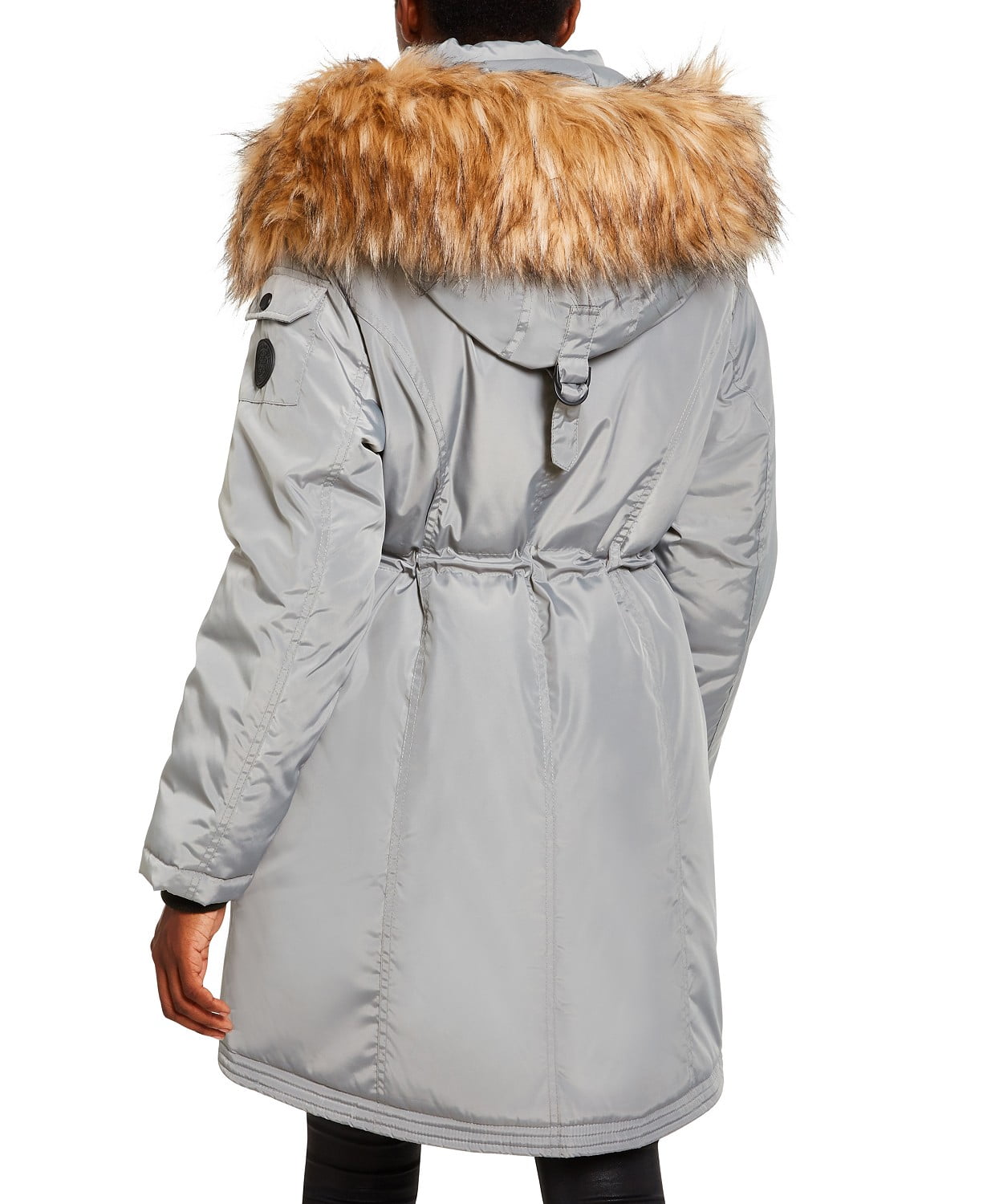 www.couturepoint.com-madden-girl-womens-grey-faux-fur-trim-hooded-anorak-parka