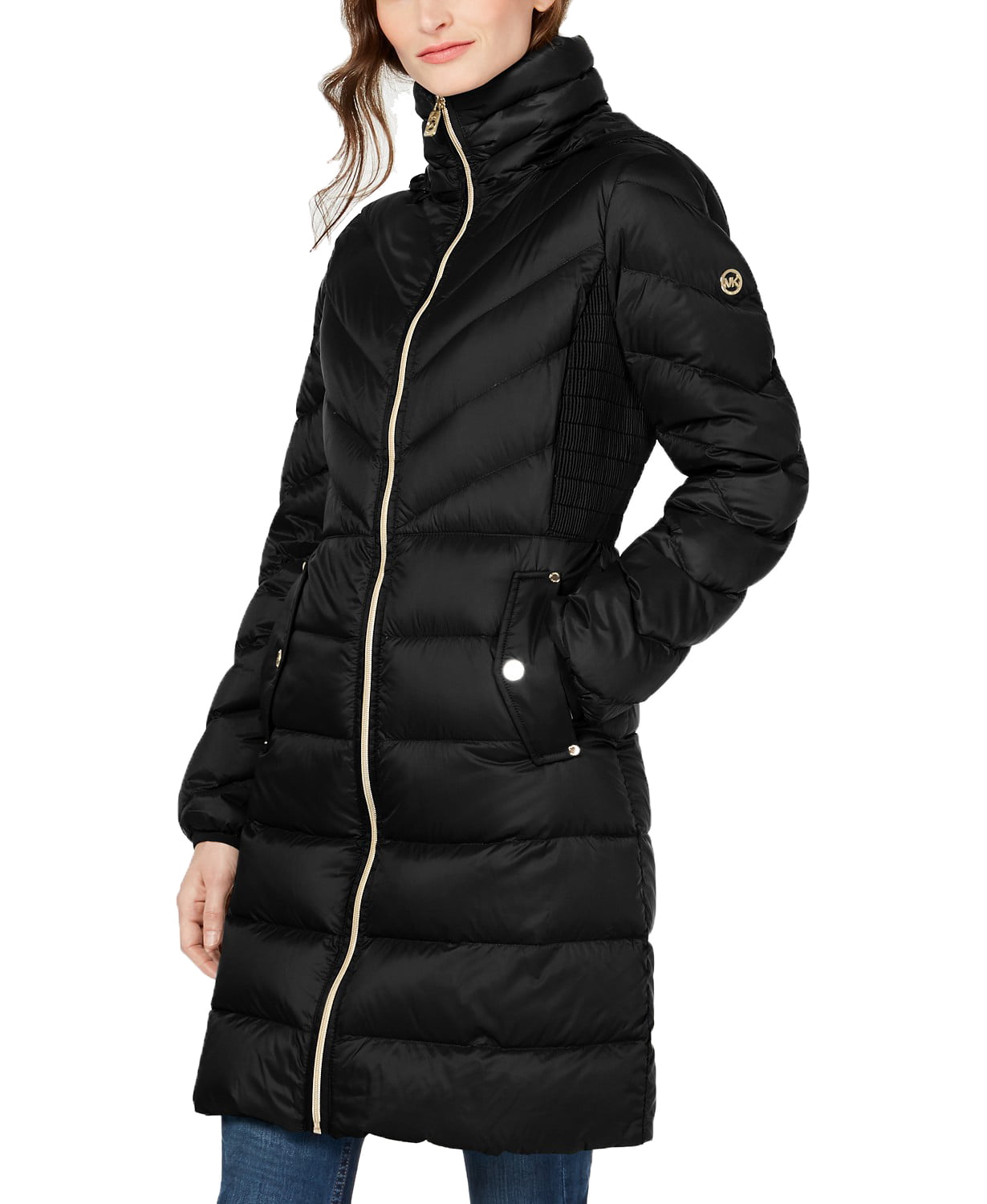 www.couturepoint.com-michael-michael-kors-womens-petite-black-down-hooded-puffer-coat