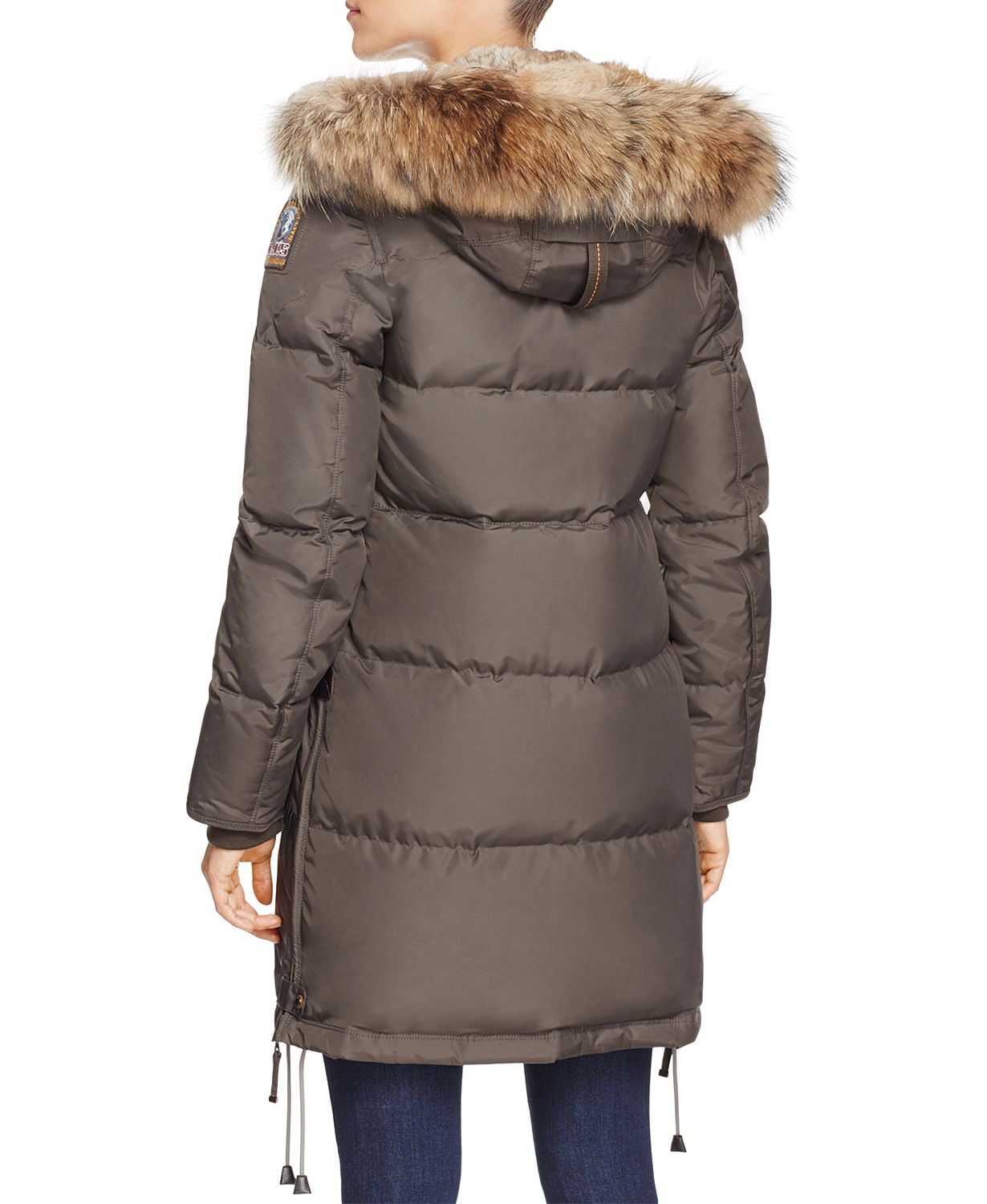 www.couturepoint.com-parajumpers-womens-green-long-bear-real-fur-hooded-coat