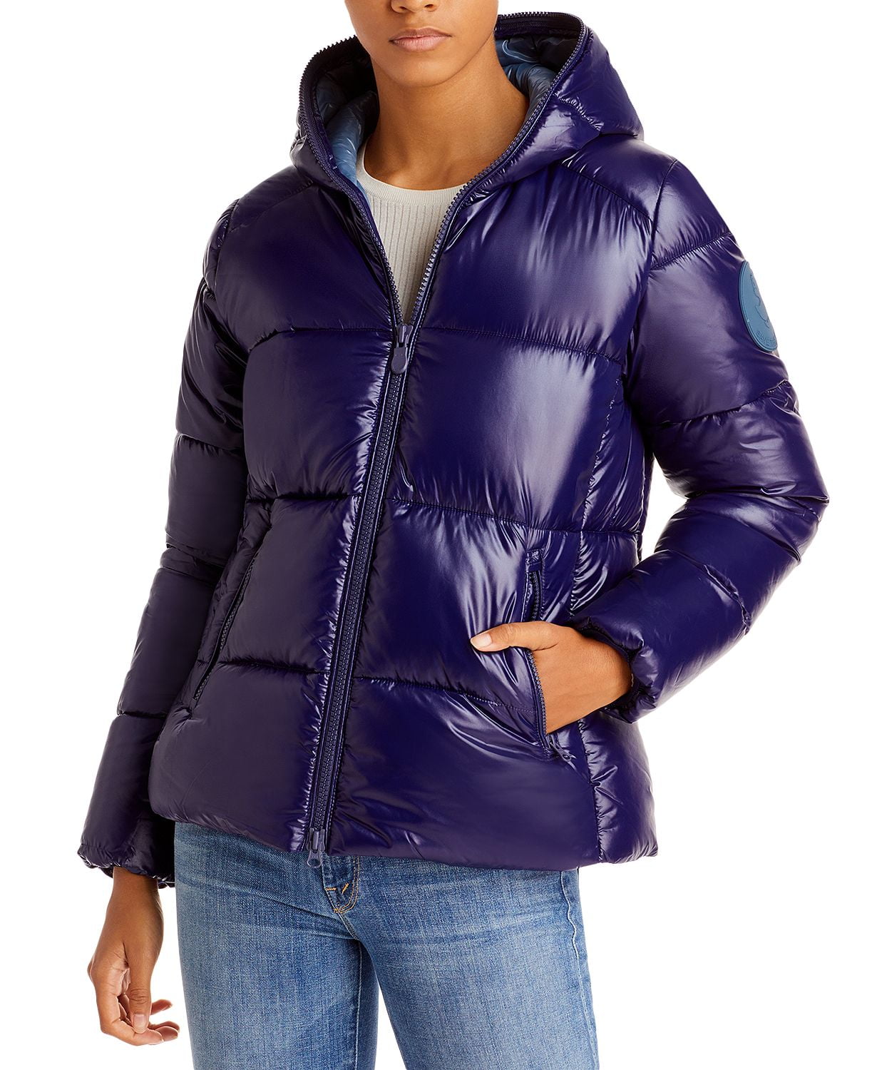 www.couturepoint.com-save-the-duck-womens-evening-blue-hooded-luck-jacket