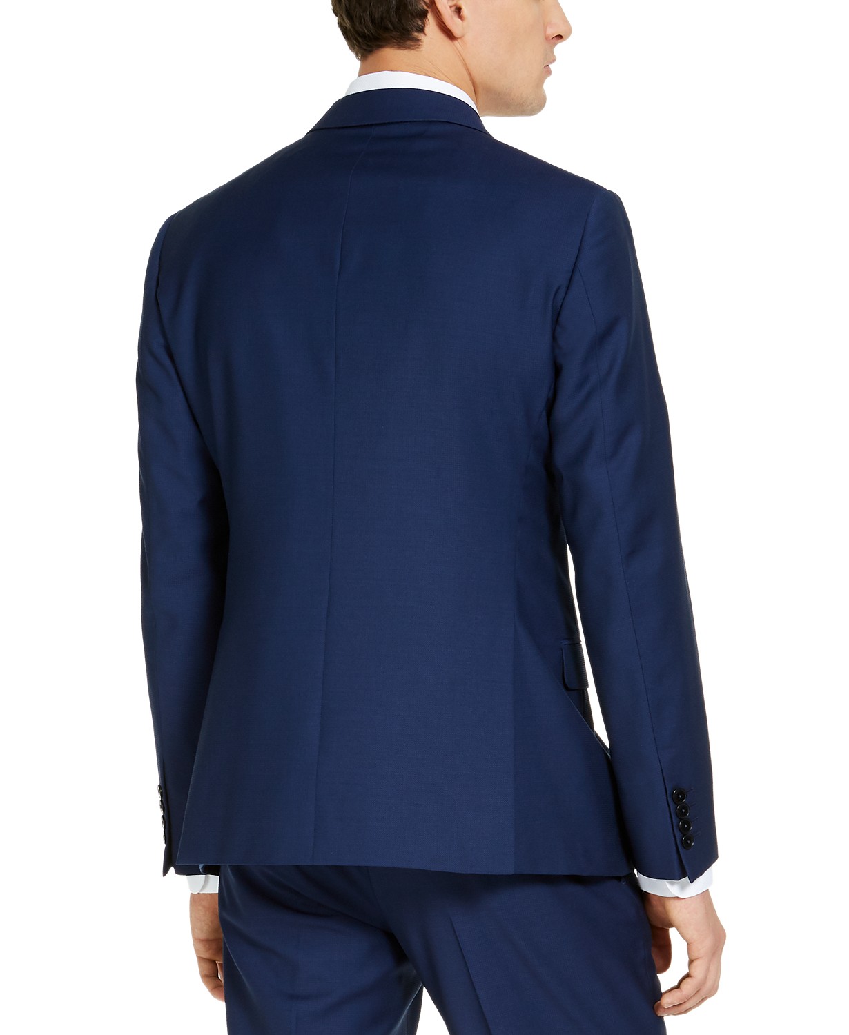 www.couturepoint.com-armani-exchange-mens-blue-pindot-wool-slim-fit-short-suit-jacket