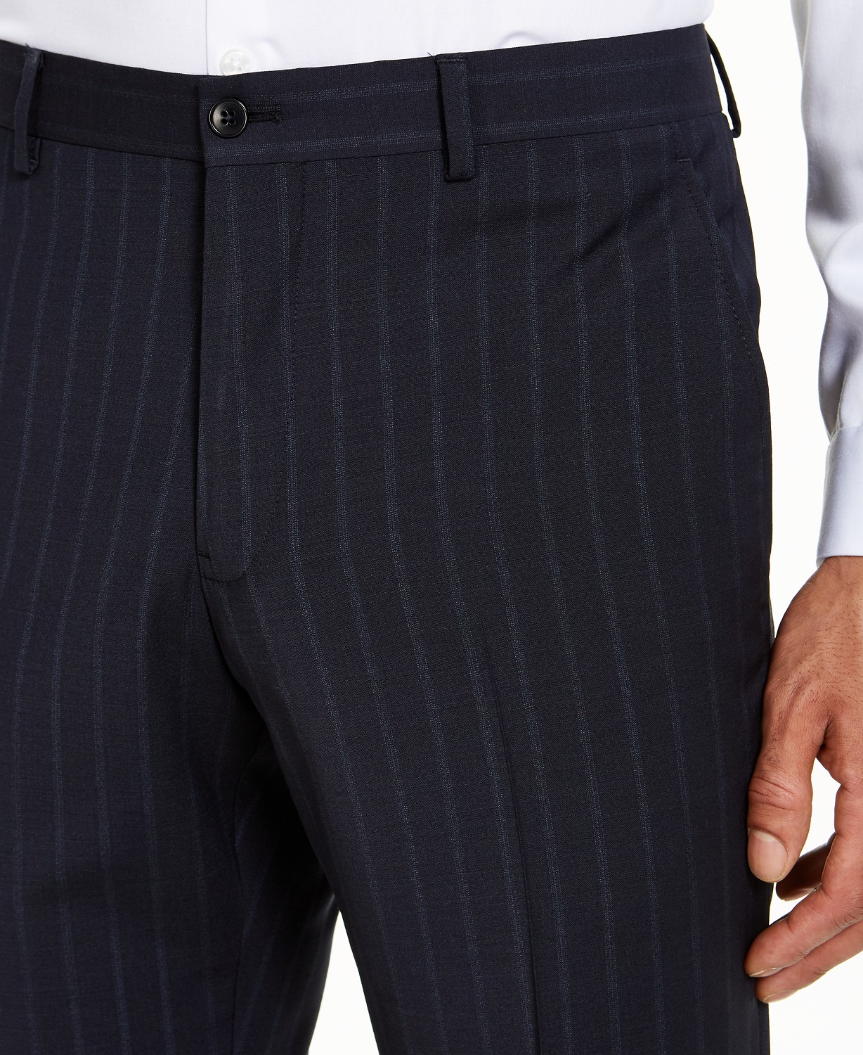 www.couturepoint.com-armani-exchange-mens-blue-wool-blend-slim-fit-pinstripe-suit-pants