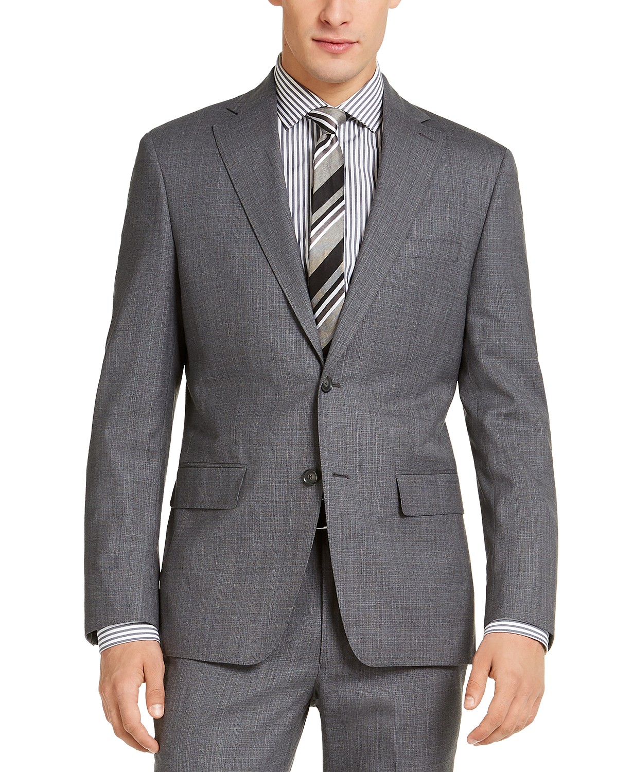 www.couturepoint.com-dkny-mens-grey-wool-slim-fit-stretch-suit-jackets