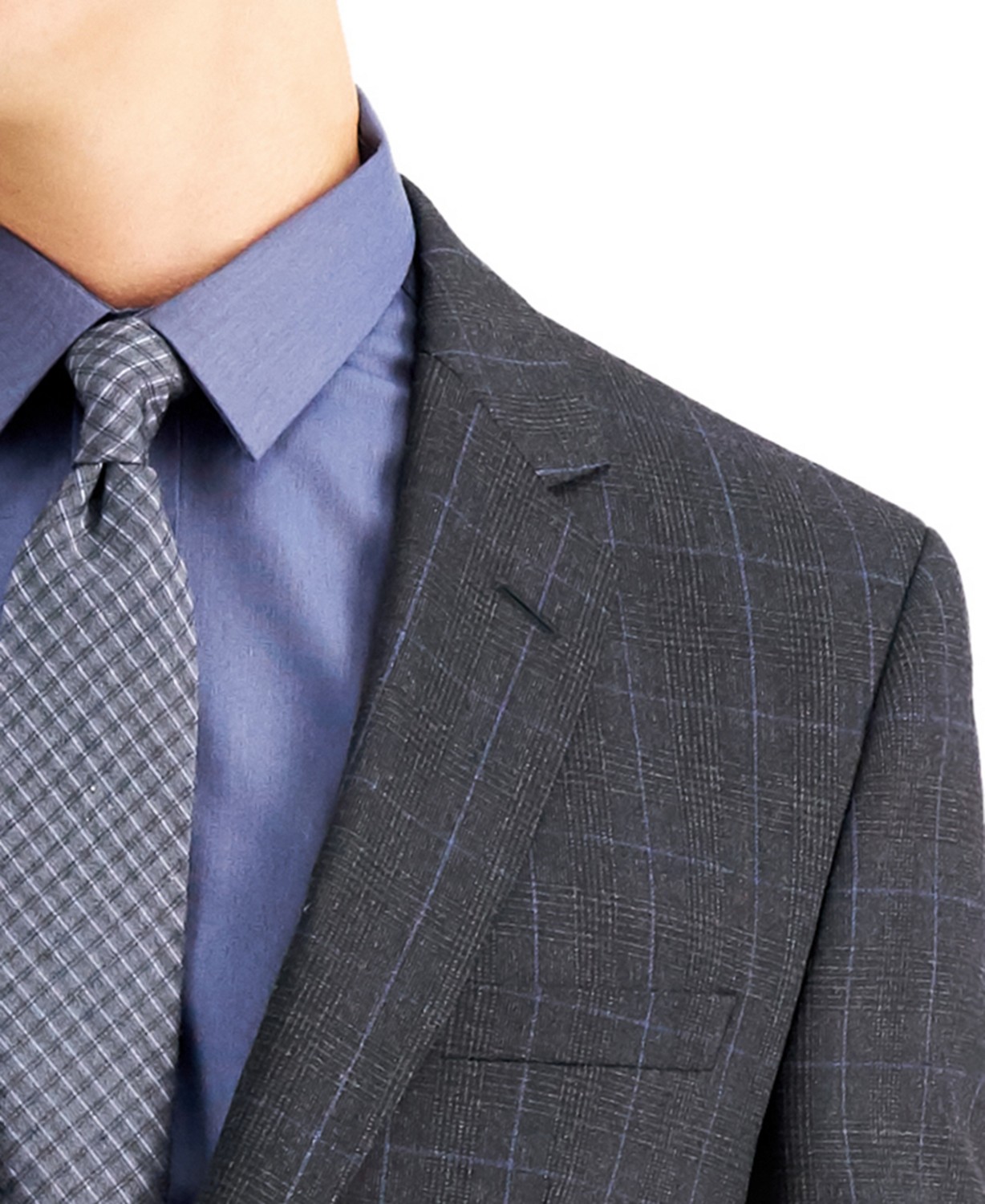 www.couturepoint.com-hugo-hugo-boss-mens-charcoal-wool-blend-classic-fit-plaid-suit-jacket