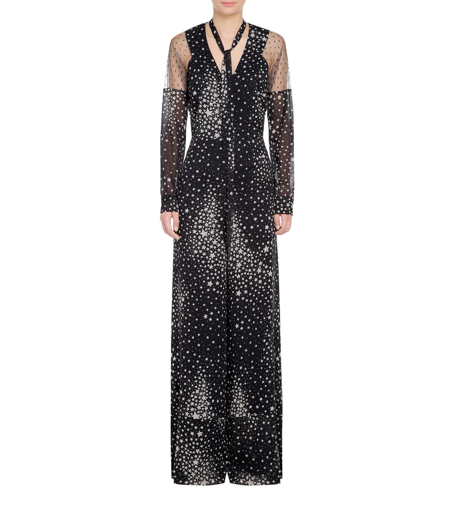 www.couturepoint.com-redvalentino-womens-black-silk-stardust-printed-jumpsuit