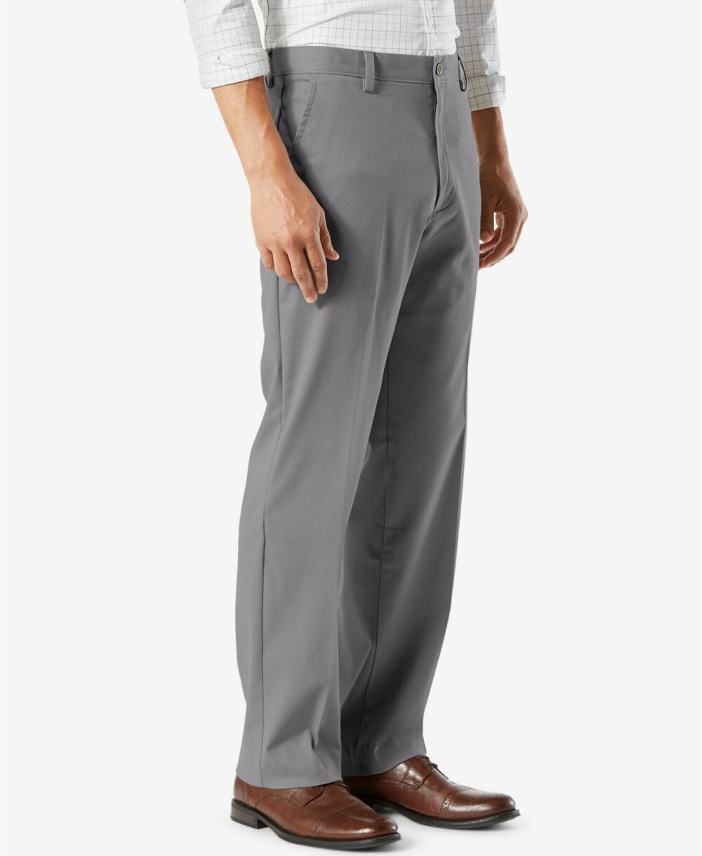www.couturepoint.com-dockers-mens-grey-cotton-blend-easy-classic-fit-khaki-stretch-pants