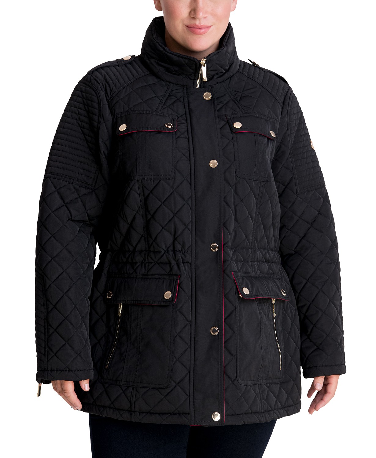 www.couturepoint.com-sebby-womens-blue-hooded-water-resistant-quilted-coat-jacket-copy
